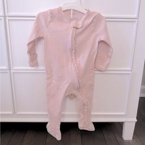 Pink Cloud Island Ribbed Baby Onesie